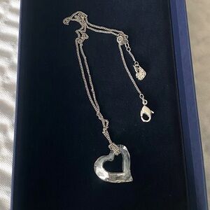 Swarovski Crystal Heart Necklace in Silver